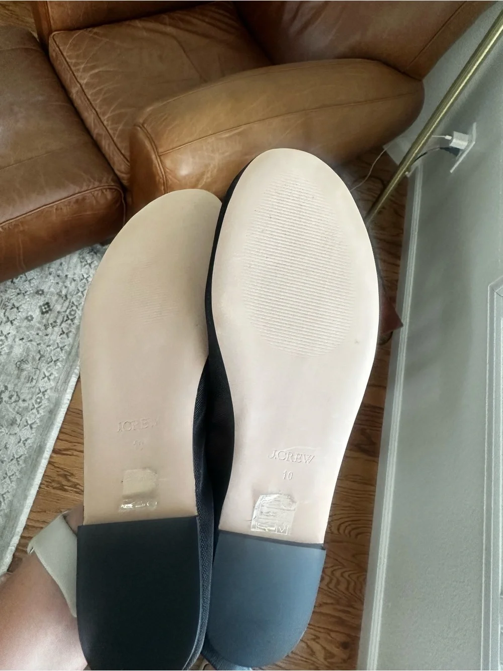 NWOT - J.Crew Women's Andi Mesh Ankle-strap Ballet Flats Women’s Size 10